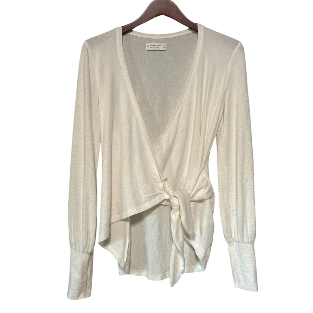 Abercrombie & Fitch Soft And Cozy Wrap Top - S